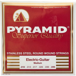 Pyramid Σετ 6 Χορδές Ηλεκτρικής Κιθάρας Stainless Steel 10-46" Medium Tension