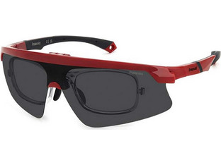 Polaroid Eyewear PLD7056/CI/S C9AM9 Ανδρικός Σκελετός Γυαλιών Οράσεως με Clip-On Κοκάλινος Μαύρος