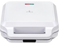Mics MC02SMW25G Τοστιέρα για 2 Τοστ 1000W Λευκή