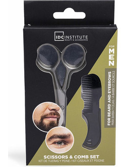 IDC Institute Scissors & Comb Σετ Περιποίησης για Γένια