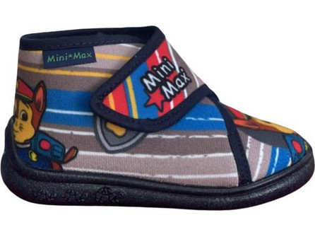 Mini Max Χειμερινές Παιδικές Παντόφλες Μποτάκια για Αγόρι Navy Μπλε VDON5