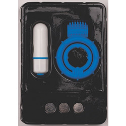 NMC Clitoral Mass Vibrating Ring Ελαστικό Δαχτυλίδι Πέους Σιλικόνης με Δόνηση 3.2cm Μπλε