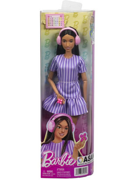 Mattel Autistic Barbie with Purple Striped Dress
