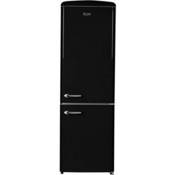 Omnys WNT-EPQ33025BLC Retro Ψυγειοκαταψύκτης No Frost Υ190xΠ60xΒ73.5cm Μαύρος