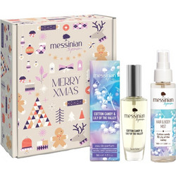 Messinian Spa Cotton Candy & Lily Of The Valley Eau de Parfum 50ml + Hair & Body Mist 100ml