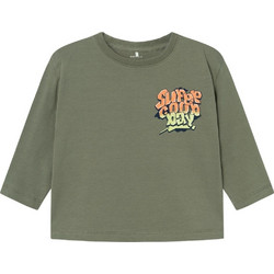 Name It Παιδικό T-Shirt Μακρυμάνικο Χακί 13233075