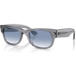 Ray-Ban RB0832S 68463F Ανδρικά Γυαλιά Ηλίου Τετράγωνα Κοκάλινα Μαύρα με Μπλε Φακό