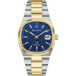 Bulova Super Seville Precisionist Ανδρικό Ρολόι με Ασημί Χρυσό Μεταλλικό Μπρασελέ 98B462