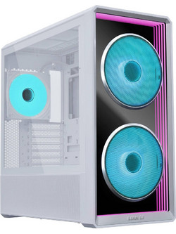 Lian Li Lancool 217 INF White Gaming Midi Tower Κουτί Υπολογιστή RGB με Πλαϊνό Παράθυρο
