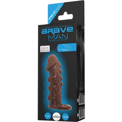 Baile Brave Man Κάλυμμα Επιμήκυνσης Πέους 14cm Καφέ