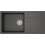 Unixton Kronos-110 Ένθετος Νεροχύτης Γρανίτη Αντιστρεφόμενος Ματ Metalic Anthracite 100x50cm