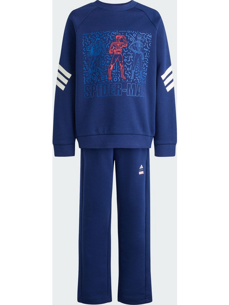 Adidas K Marvel Spider-Man Παιδικό Σετ Φόρμας Navy Μπλε JZ3569