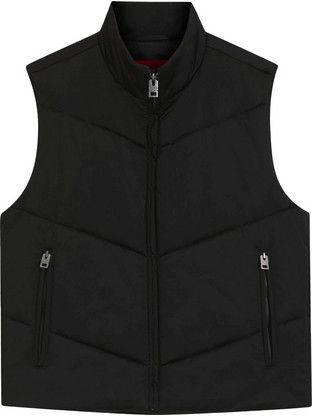 Hugo Αμάνικο Ανδρικό Μπουφάν Puffer Μαύρο 50541591-001