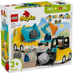 Lego Duplo 3 in 1 Construction Vehicles για 2+ Ετών 10475