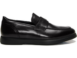 Boss Shoes Ανδρικά Μοκασίνια Loafers Δερμάτινα Μαύρα C7804