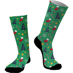 Dimisocks Do You Dare Christmas Socks Χριστουγεννιάτικες Ανδρικές Κάλτσες Ψηλές Πράσινες 70061