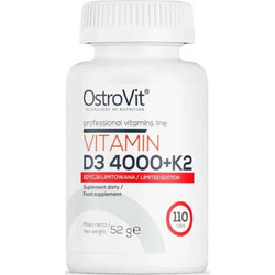 OstroVit Vitamin D3 4000 & K2 110 Ταμπλέτες