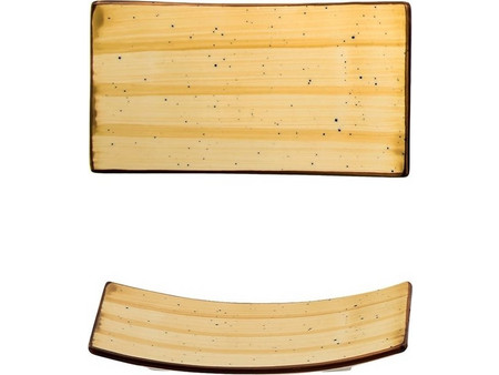Bone Πιάτα Ρηχά Πορσελάνης Ορθογώνια 7.9x14.7cm 6τμχ M127157