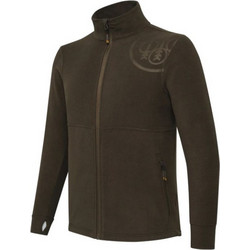 Beretta Ανδρική Ζακέτα Fleece με Φερμουάρ Καφέ 502731-08