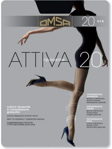 Omsa Καλσόν 20 Den Μαύρο 268-0091