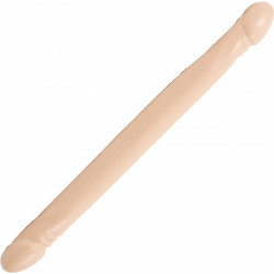 Doc Johnson Smooth Double Header Διπλό Dildo 30cm Flesh