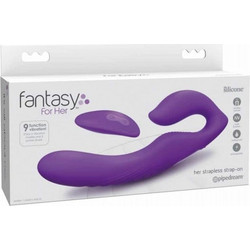 Pipedream Fantasy for Her Strapless Strap On με Dildo 22.2cm & Δόνηση Μωβ