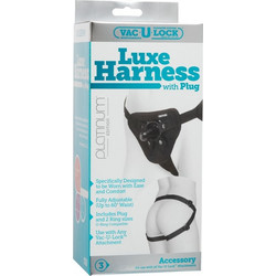 Doc Johnson Vac-U-Lock Platinum Luxe Harness Strap On Μαύρο
