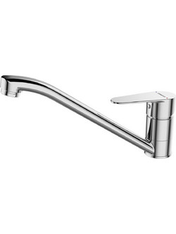 HomeMarkt HM4865 Μπαταρία Κουζίνας Πάγκου Διπλής Παροχής Ανάμεικτη Inox