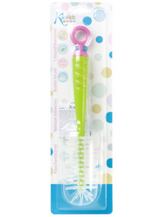 Kiokids Βούρτσα Καθαρισμού Μπιμπερό Lime Ροζ 1123