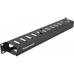 Powertech NETW-0047 Οδηγός Καλωδίων για Καμπίνες Rack Μεταλλικός 1U 19" 483x73x45mm