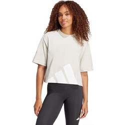 Adidas Sportswear Bl Γυναικείο Αθλητικό T-Shirt Γκρι JG8729