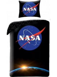 Halantex Nasa Σετ Παιδική Παπλωματοθήκη Μονή Βαμβακερή 140x200 Μαύρη