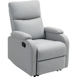 HOMCOM Πολυθρόνα Relax Ανακλινόμενη Γκρι 83B-256V00GY