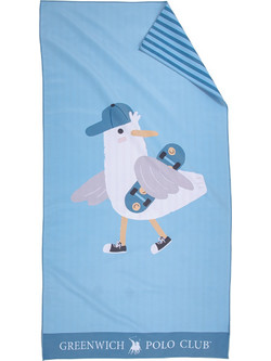 Greenwich Polo Club 4177 Παιδική Πετσέτα Θαλάσσης Microfiber Γαλάζια 70x140cm
