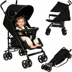 Lionelo Elia Καρότσι Μωρού Μπαστούνι Black Onyx