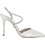 Guy Laroche Γόβες Slingback Δερμάτινες με Τακούνι Στιλέτο με Στρας Λευκές GL0000010996