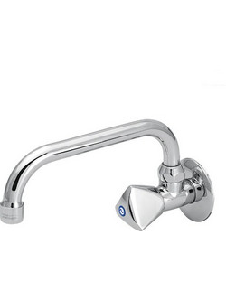 Viospiral Modea 00-4111 Μπαταρία Κουζίνας Τοίχου Μονής Παροχής Inox