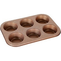Chios Hellas Woodstone Φόρμα Ζαχαροπλαστικής Αλουμινίου για Muffin / Cupcake Ορθογώνια WOODSTONE6