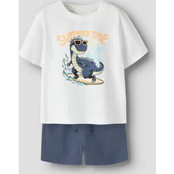 Name It Summertime Παιδικό Σετ για Αγόρι Καλοκαιρινό Λευκό Navy Μπλε 13241583