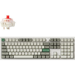 Keychron Q6 Max QMK/VIA Ασύρματο Μηχανικό Gaming Πληκτρολόγιο με Gateron Jupiter Red Διακόπτες RGB White