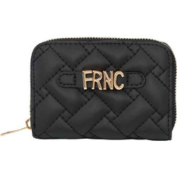 FRNC Μικρό Γυναικείο Πορτοφόλι με Φερμουάρ Μαύρο W02-011