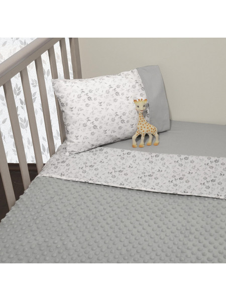 Sophie La Girafe Des 507 Κουβέρτα Αγκαλιάς Βελουτέ 75x95 Γκρι