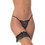 Milena By Paris Γυναικείο Sexy String με Δαντέλα Μαύρο 6951