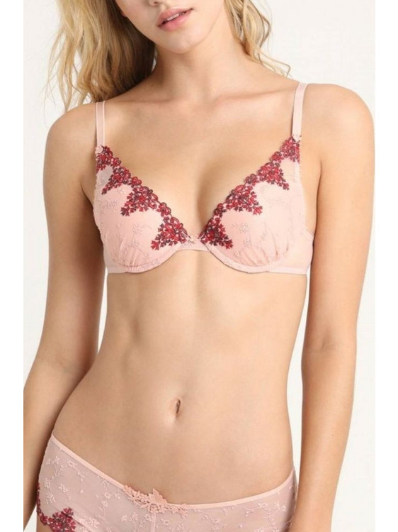 Passionata Σουτιέν Push Up με Μπανέλα Σομόν P40690