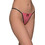 Milena By Paris Γυναικείο Sexy String με Δαντέλα Ροζ 7713