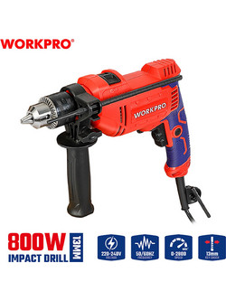 WORKPRO WP470205 Κρουστικό Δράπανο 13mm 800W