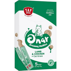 Taf Pets Onar Creamy Melties Hairball Aid with Lamb & Chicken 5x14gr