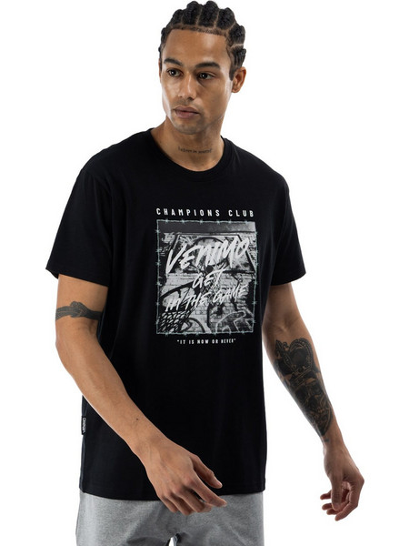 Venimo Ανδρικό Αθλητικό T-Shirt Μαύρο 126MSS-751-071