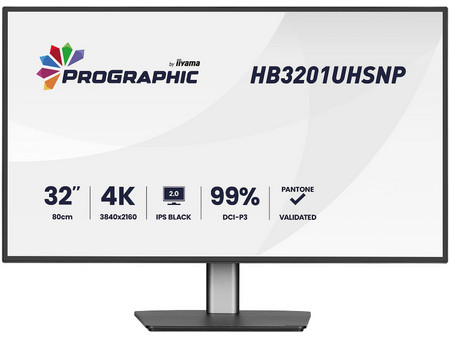 iiyama ProGraphic HB3201UHSNP-B1 IPS HDR Monitor 31.5" 3840x2160 4K UHD 60Hz 4ms