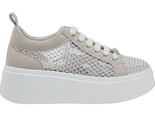 Renato Garini Γυναικεία Sneakers Flatforms Μπεζ W119R6153-4K5